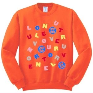 Harry Styles Orange Love On Tour Sweatshirt